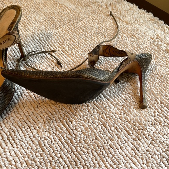 The very sexy high heel sling back python shoe - Picture 6 of 7